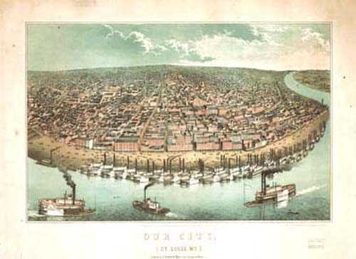 Bird's-eye View of St. Louis