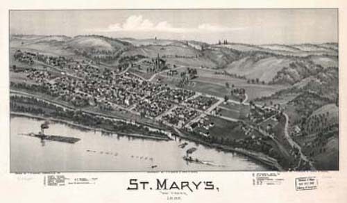 Bird's-eye View of St. Marys