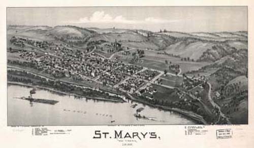 Bird's-eye View of St. Marys Bird's-eye View of St. Marys