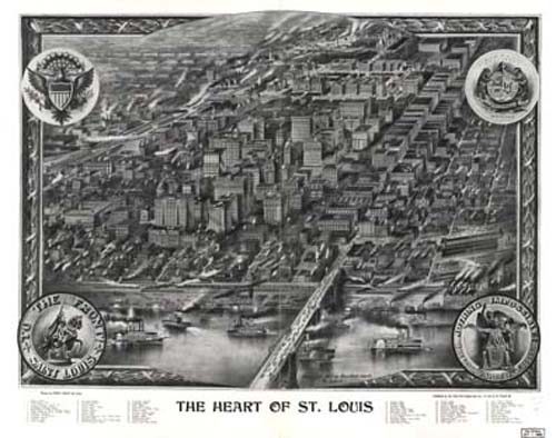 Bird's-eye View of St. Louis