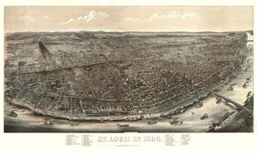 Bird's-eye View of St. Louis