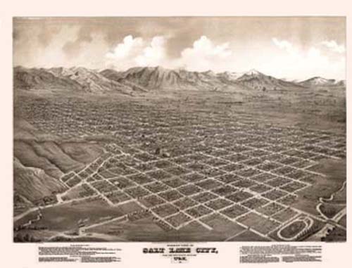 Bird's-eye View of Salt Lake City