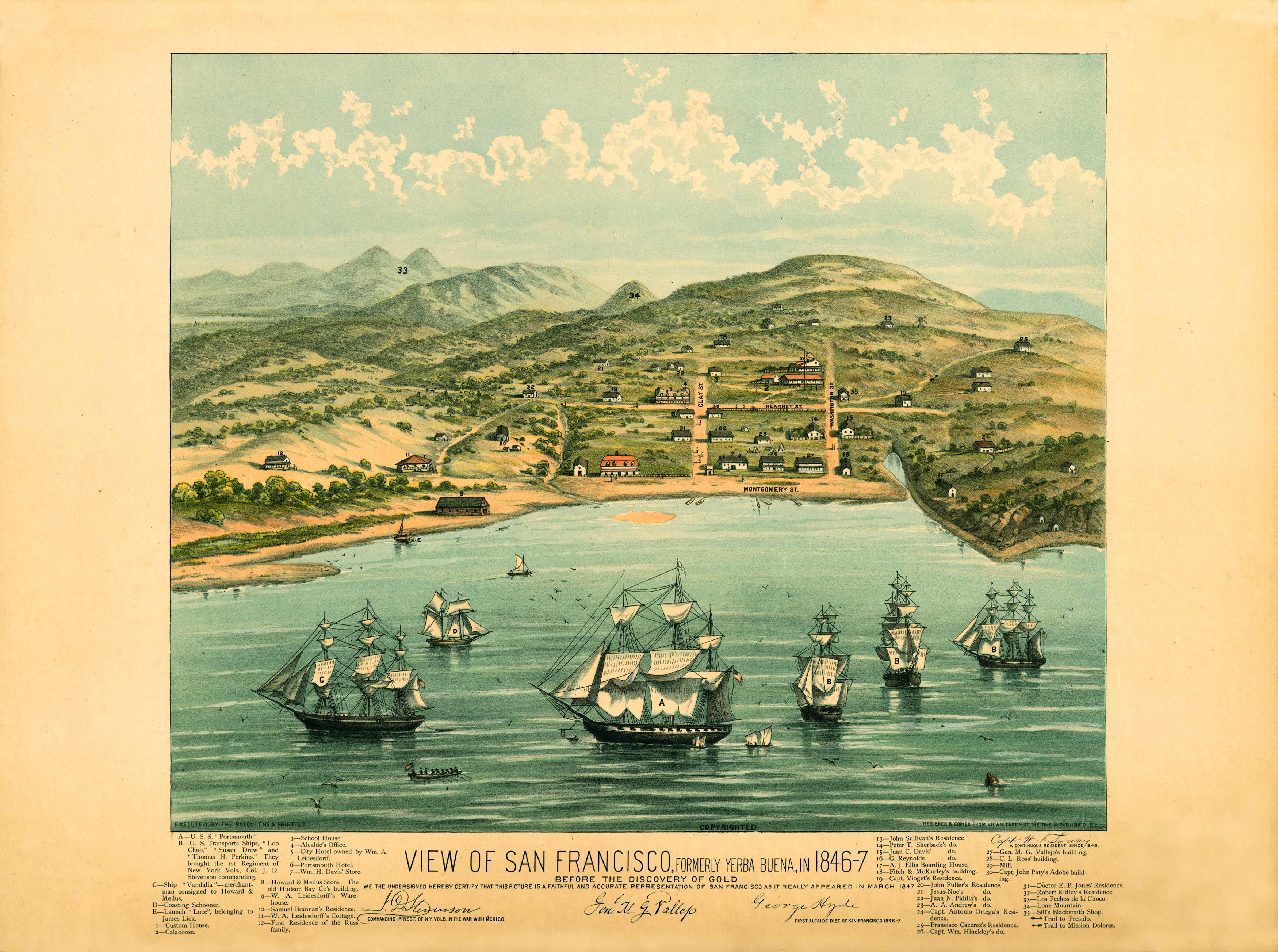 Bird's-eye View of San Francisco