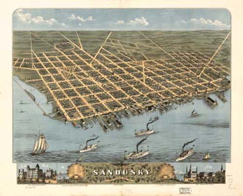 Bird's-eye View of Sandusky