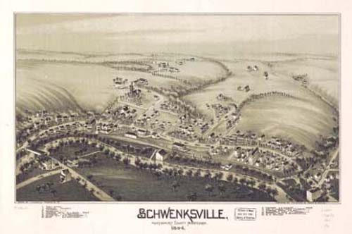 Bird's-eye View of Schwenksville