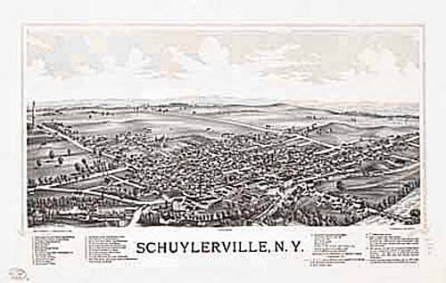 Bird's-eye View of Schuylerville