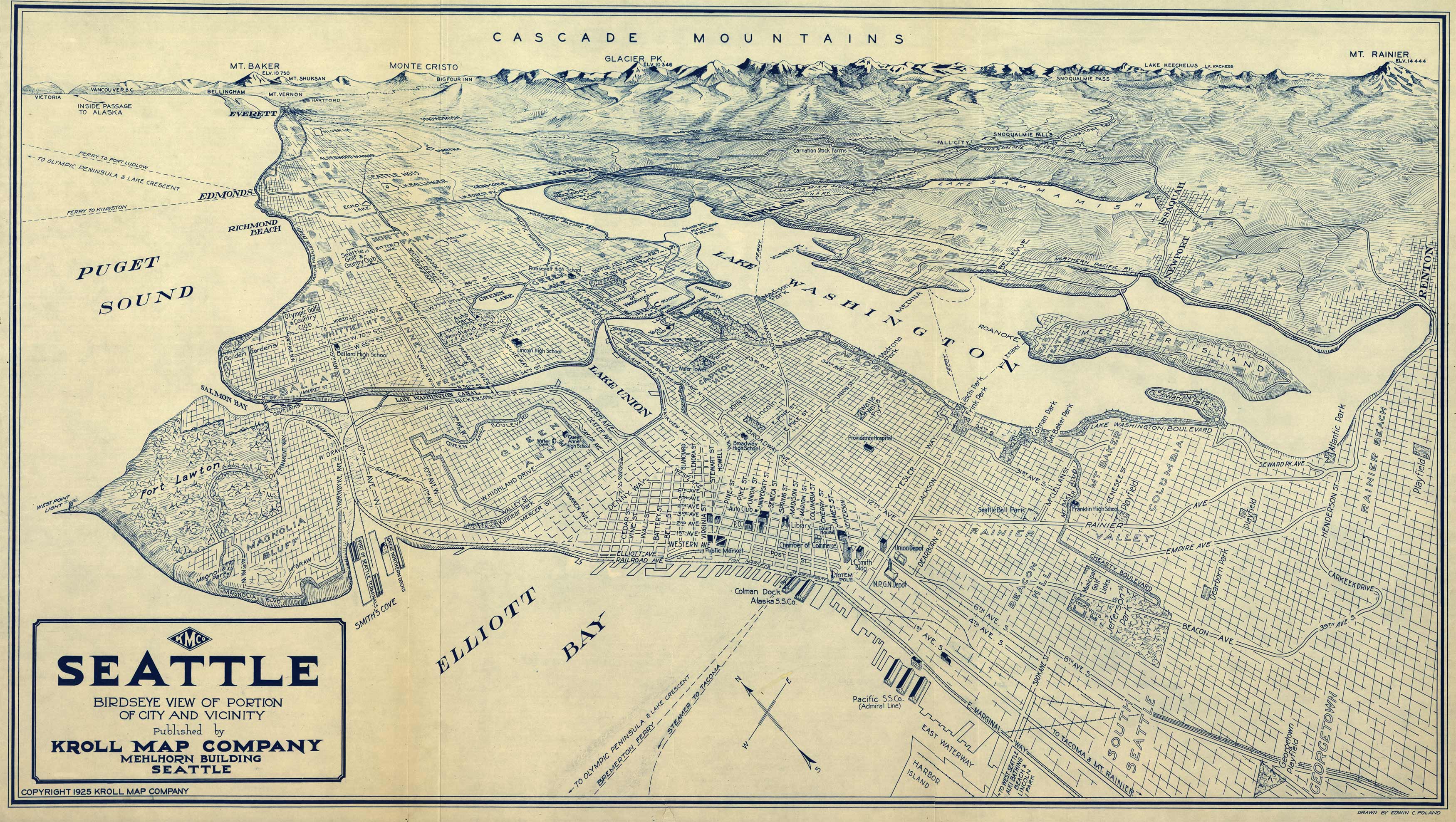 Bird's-eye View of Seattle