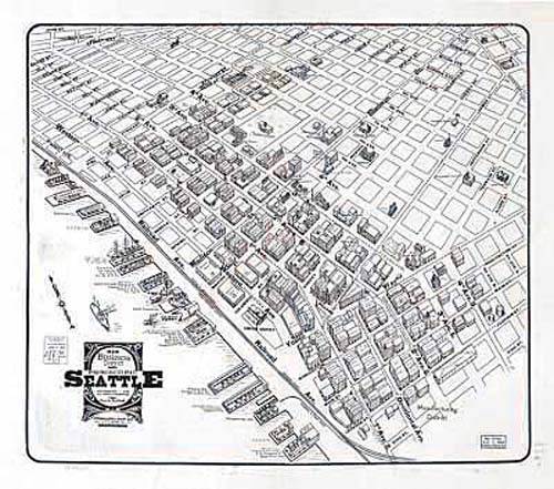 Bird's-eye View of Seattle Bird's-eye View of Seattle