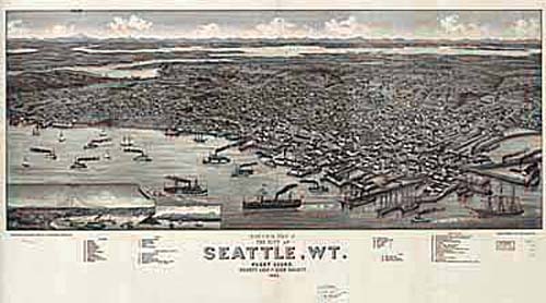 Bird's-eye View of Seattle Bird's-eye View of Seattle