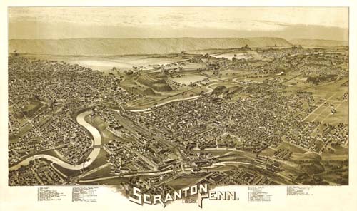 Bird's-eye View of Scranton