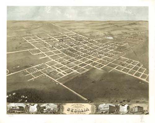 Bird's-eye View of Sedalia
