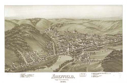 Bird's-eye View of Sheffield