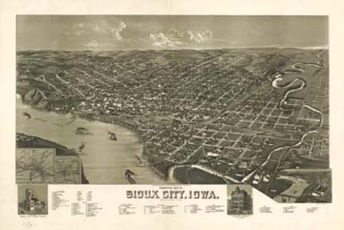Bird's-eye View of Sioux City Bird's-eye View of Sioux City