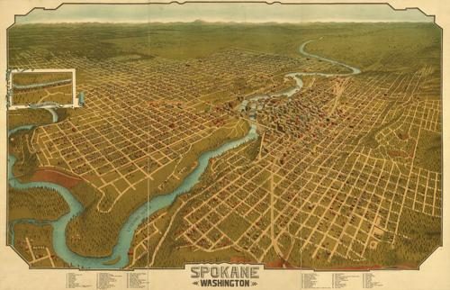 Bird's-eye View of Spokane