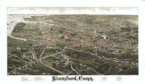 Bird's-eye View of Stamford