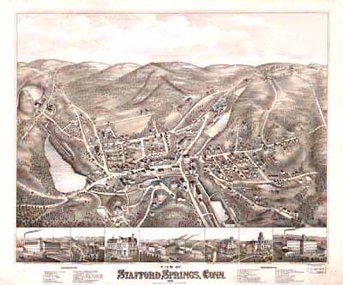 Bird's-eye View of Stafford Springs Bird's-eye View of Stafford Springs