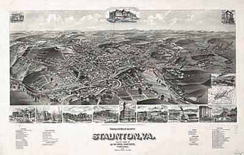 Bird's-eye View of Staunton