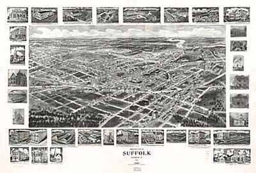 Bird's-eye View of Suffolk