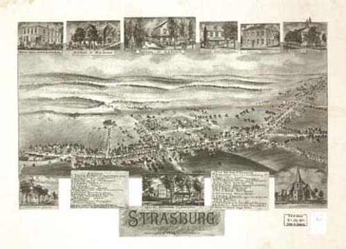 Bird's-eye View of Strasburg Bird's-eye View of Strasburg