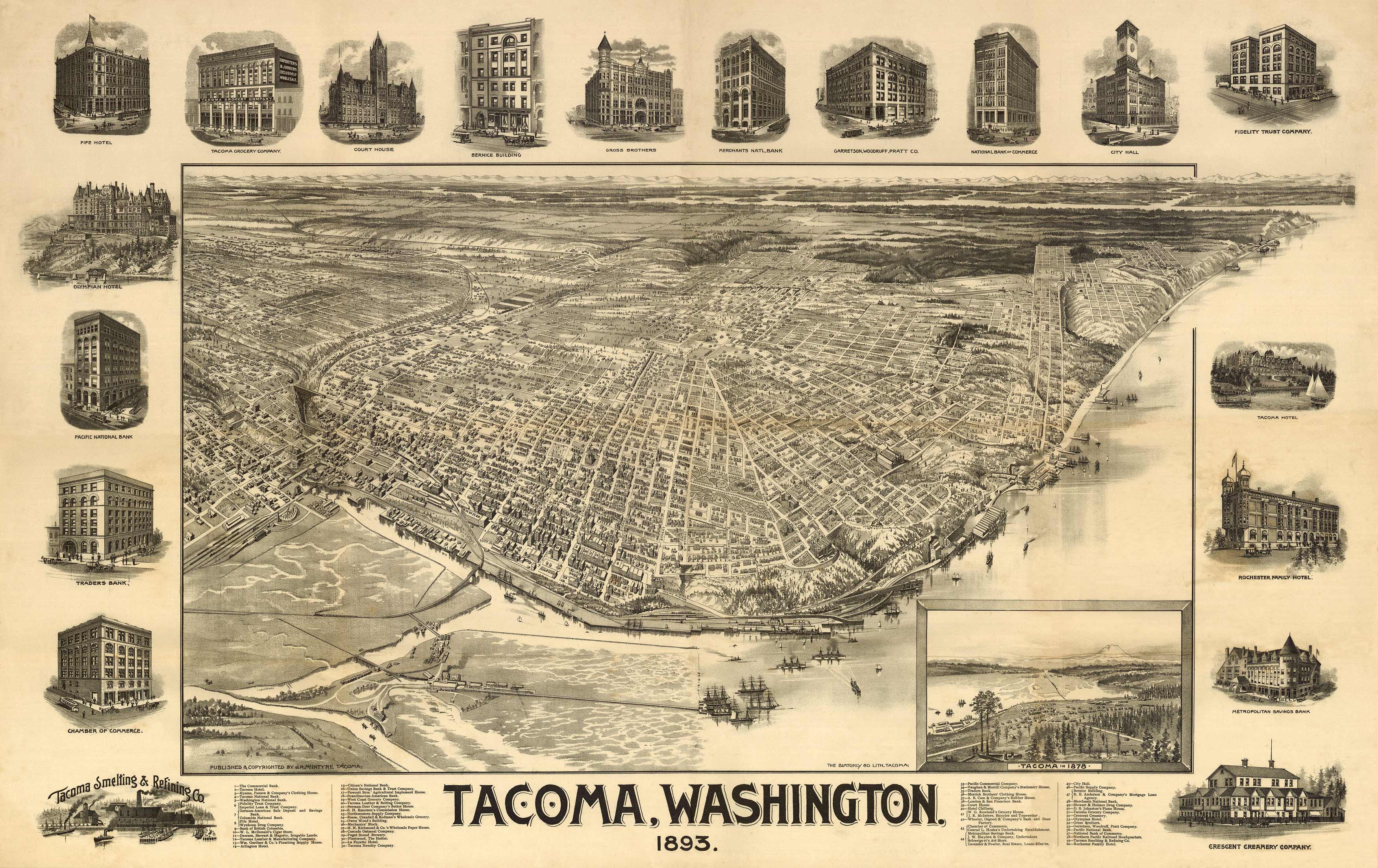 Bird's-eye View of Tacoma Bird's-eye View of Tacoma