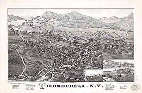 Bird's-eye View of Ticonderoga Bird's-eye View of Ticonderoga