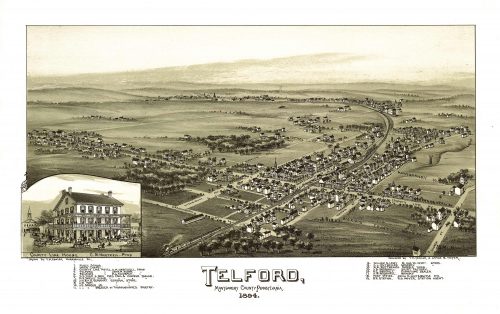 Bird's-eye View of Telford