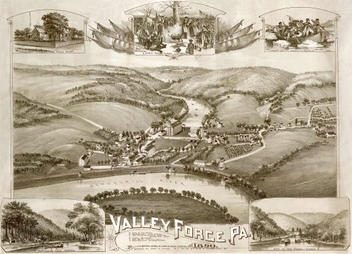 Bird's-eye View of Valley Forge