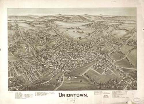 Bird's-eye View of Uniontown