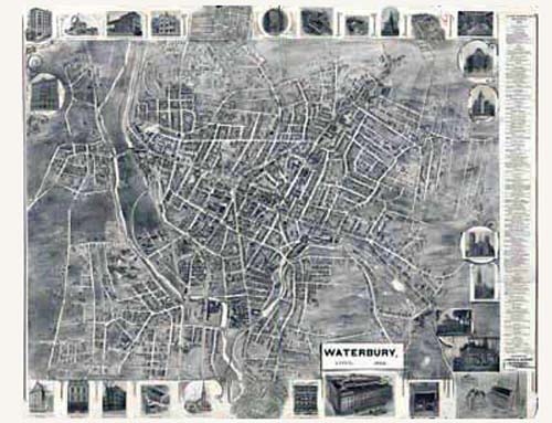 Bird's-eye View of Waterbury