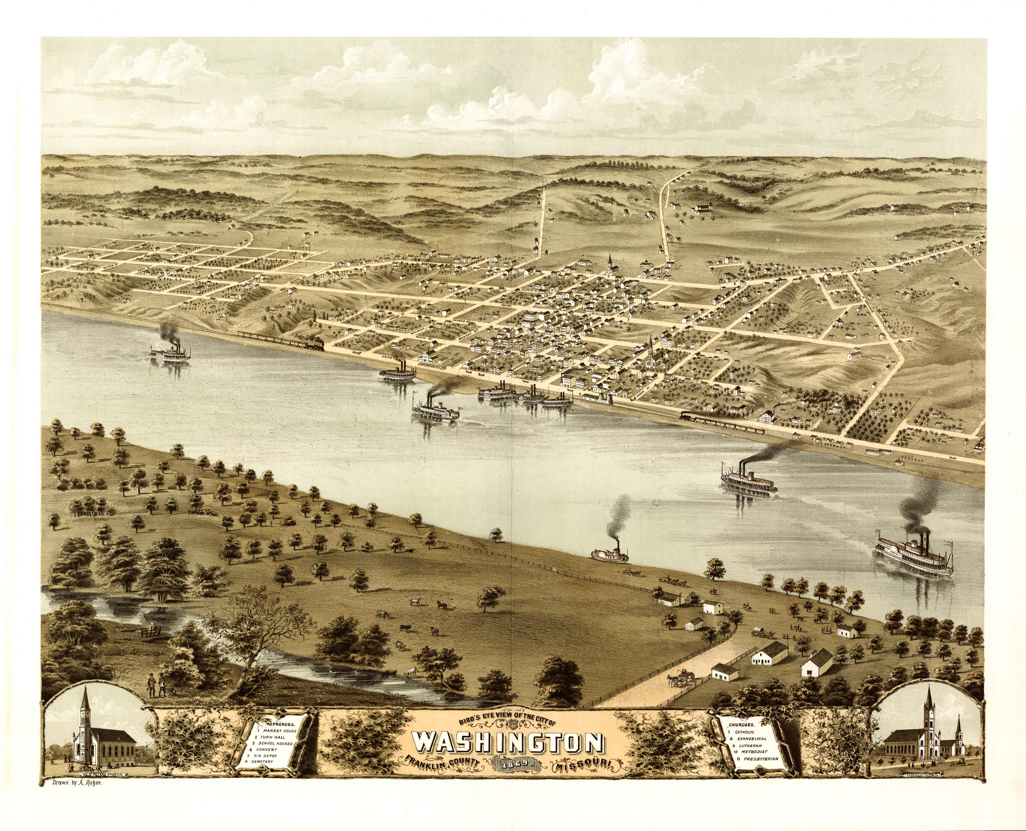 Bird's-eye View of Washington