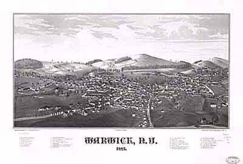 Bird's-eye View of Warwick