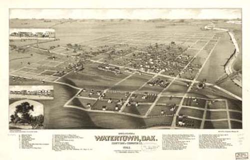 Bird's-eye View of Watertown