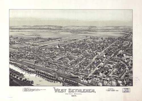 Bird's-eye View of Bethlehem(West)