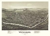 Bird's-eye View of Waynesburg