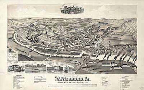 Bird's-eye View of Waynesboro