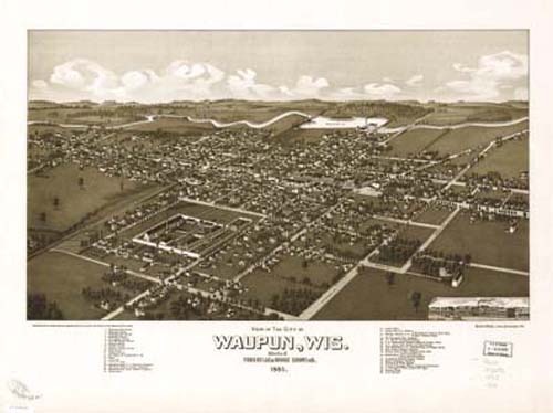 Bird's-eye View of Waupun Bird's-eye View of Waupun