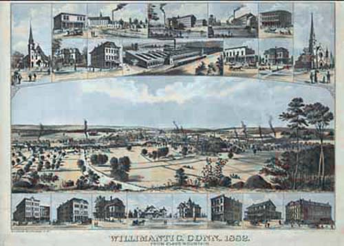 Bird's-eye View of Willimantic Bird's-eye View of Willimantic