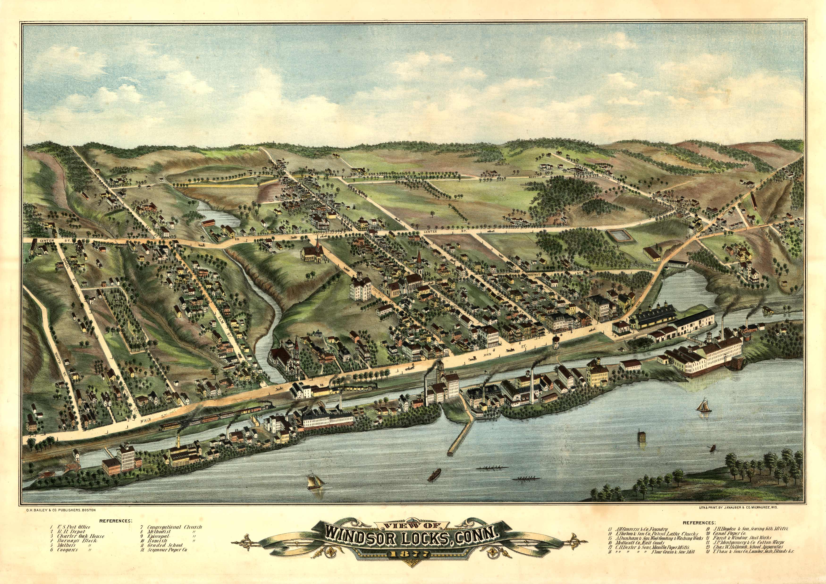 Bird's-eye View of Windsor Locks Bird's-eye View of Windsor Locks
