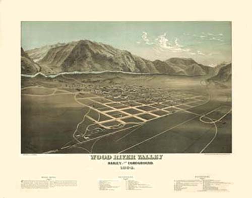 Bird's-eye View of Hailey(Wood River Valley) Bird's-eye View of Hailey(Wood River Valley)