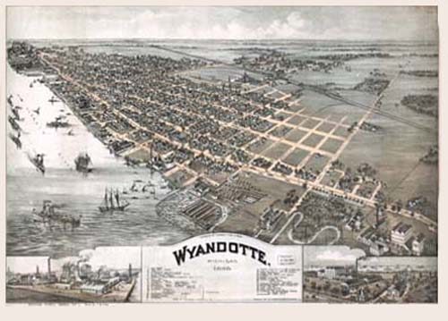 Bird's-eye View of Wyandotte