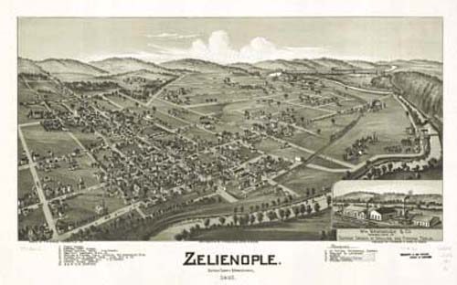 Bird's-eye View of Zelienople