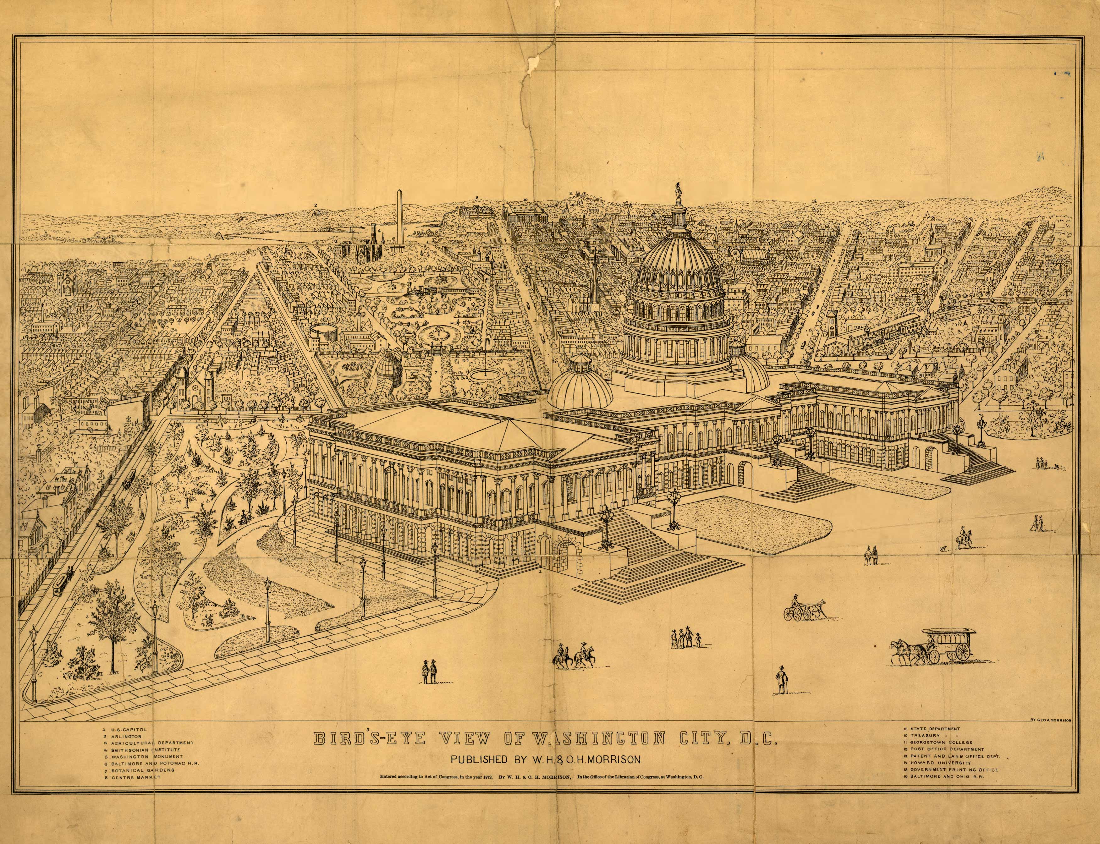 Bird's-eye View of Washington