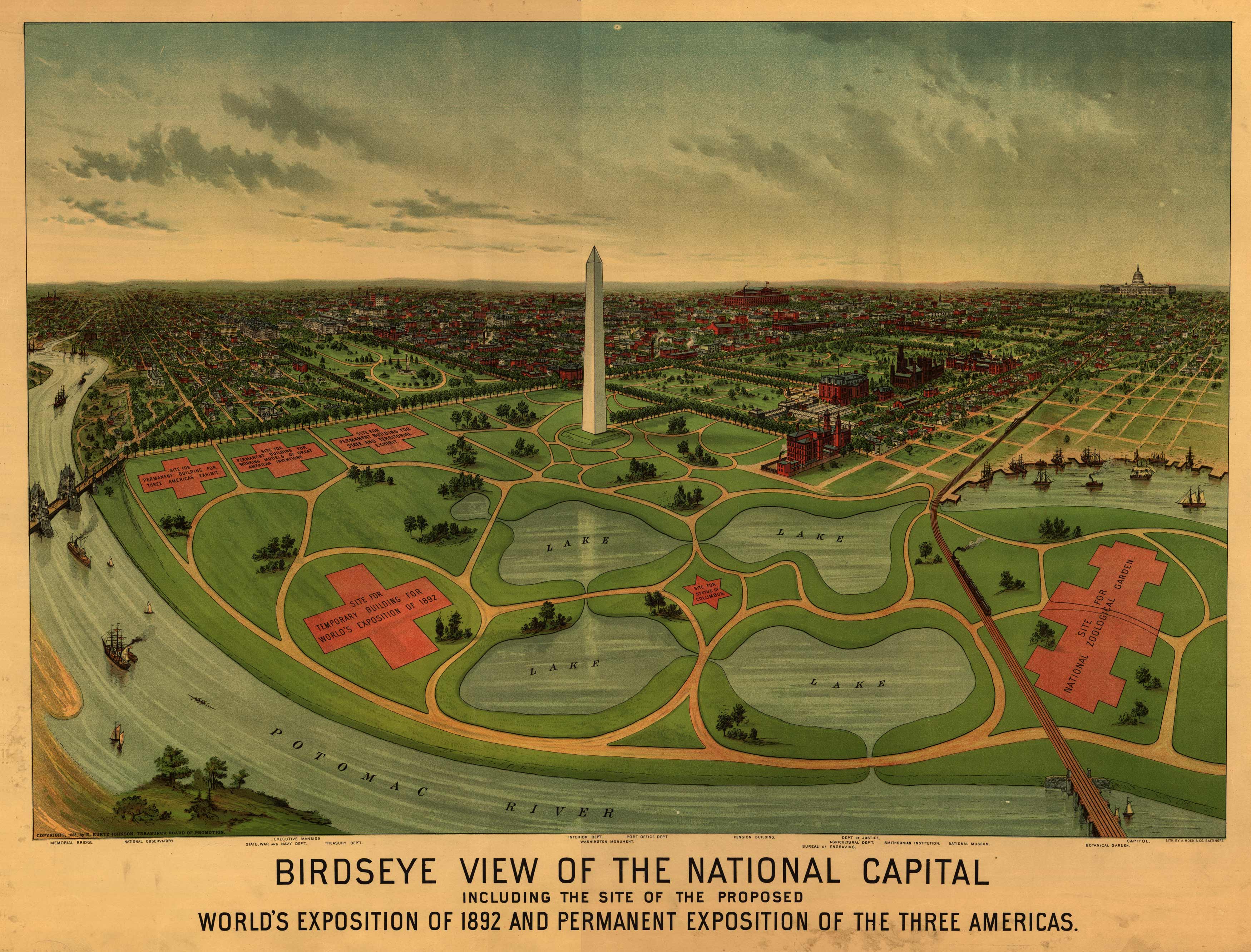 Bird's-eye View of Washington