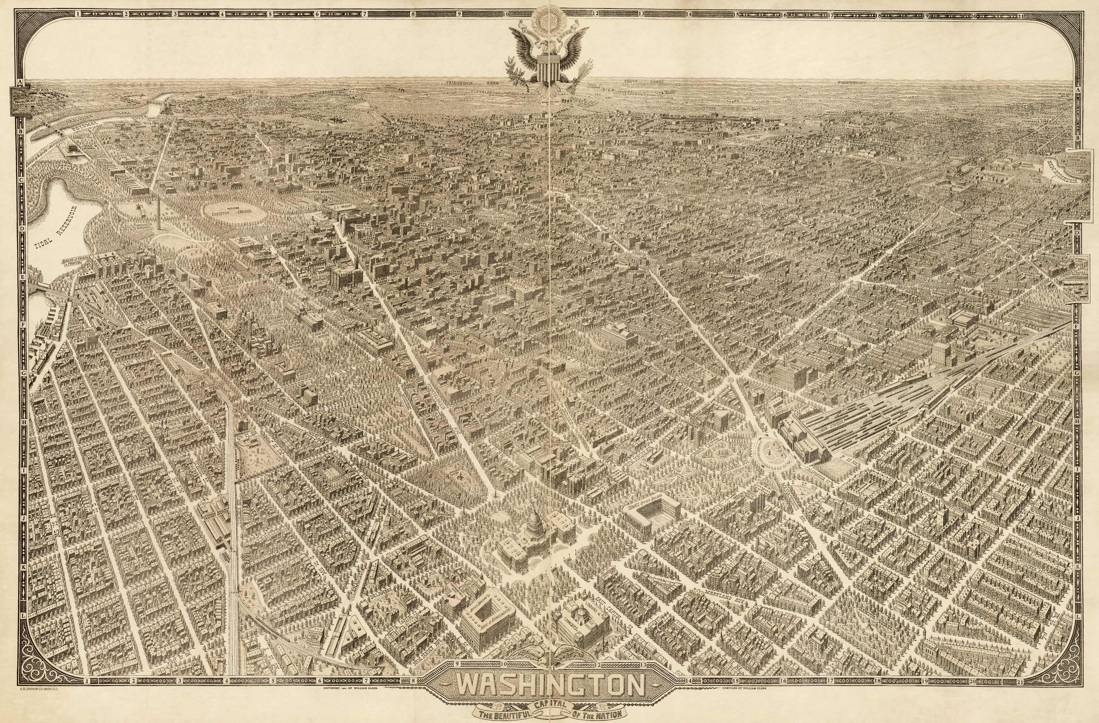 Bird's-eye View of Washington