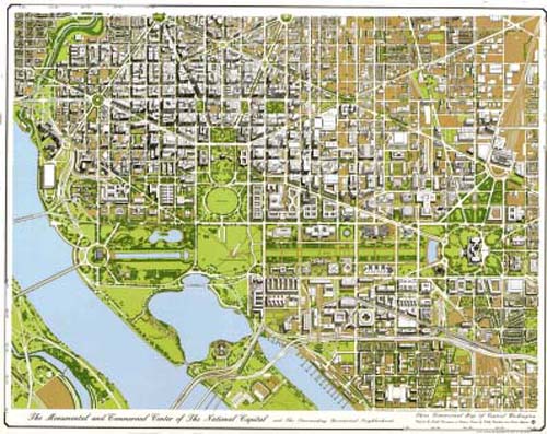 Bird's-eye View of Washington