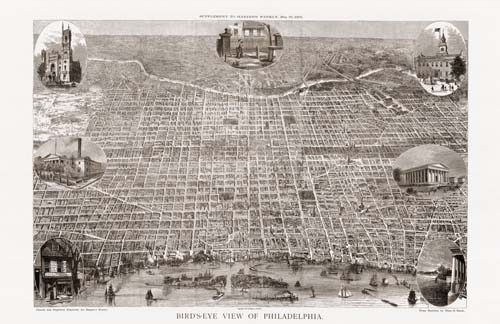 Bird's-Eye View of Philadelphia