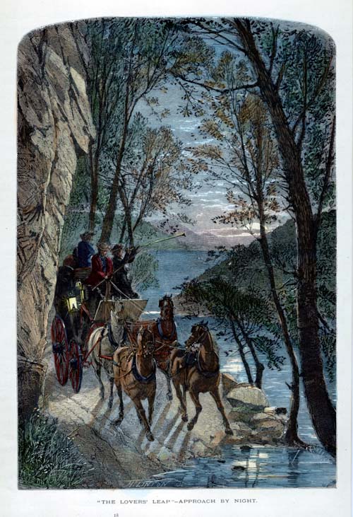 The Lover's Leap-Approach by Night