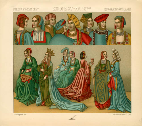 Europe - Middle Ages - France - Civil Costumes Europe - Middle Ages - France - Civil Costumes