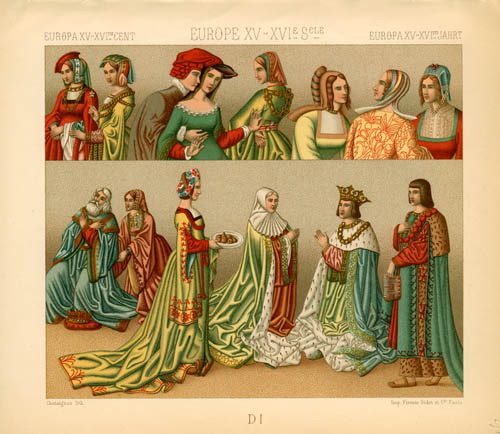 Europe - 15th and 16th Centuries - Costumes of Pageantry