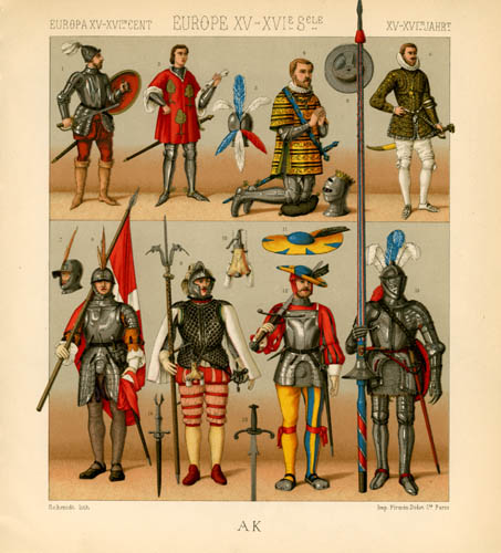 Europe - 15th and 16th Centuries - France - Military Clothing Europe - 15th and 16th Centuries - France - Military Clothing